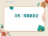 人教部编语文4上 第3单元 习作：写观察日记 PPT课件+教案