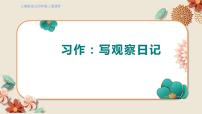 人教部编版习作：写观察日记课文配套课件ppt