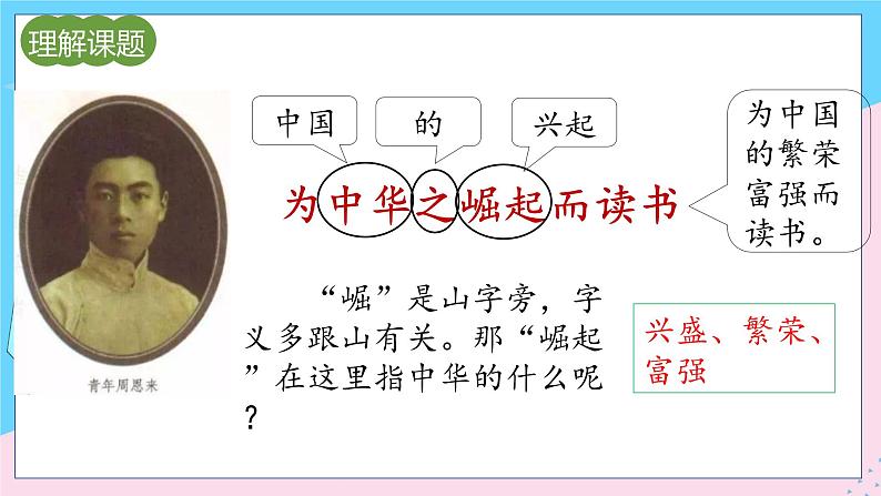 人教部编语文4上 第7单元 22. 为中华之崛起而读书 PPT课件+教案+练习02