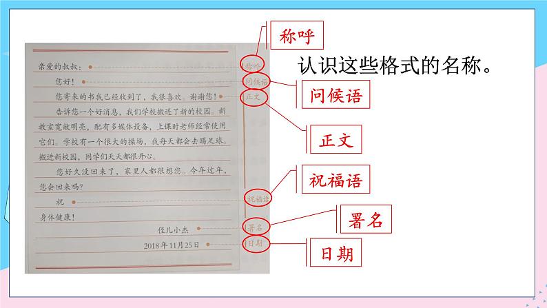 人教部编语文4上 第7单元 习作：写信 PPT课件+教案05