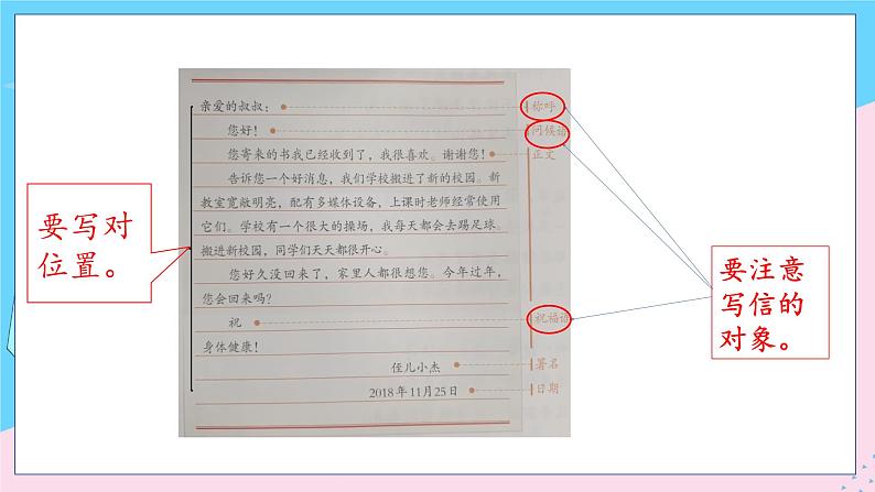 人教部编语文4上 第7单元 习作：写信 PPT课件+教案06