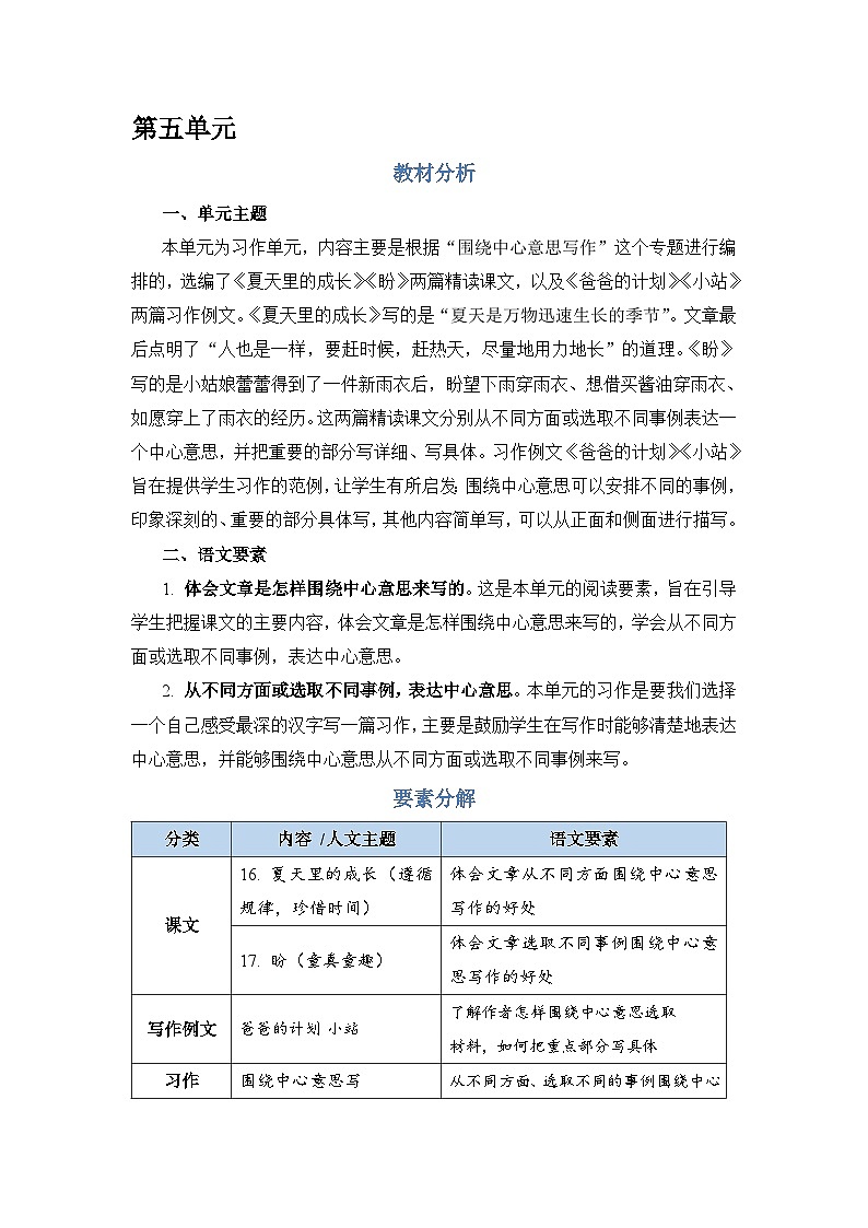 部编版语文六上 习作五：围绕中心意思写（课件PPT+教案）01