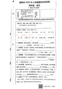 湖南省长沙市浏阳市2019-2020学年四年级下学期期末语文试卷