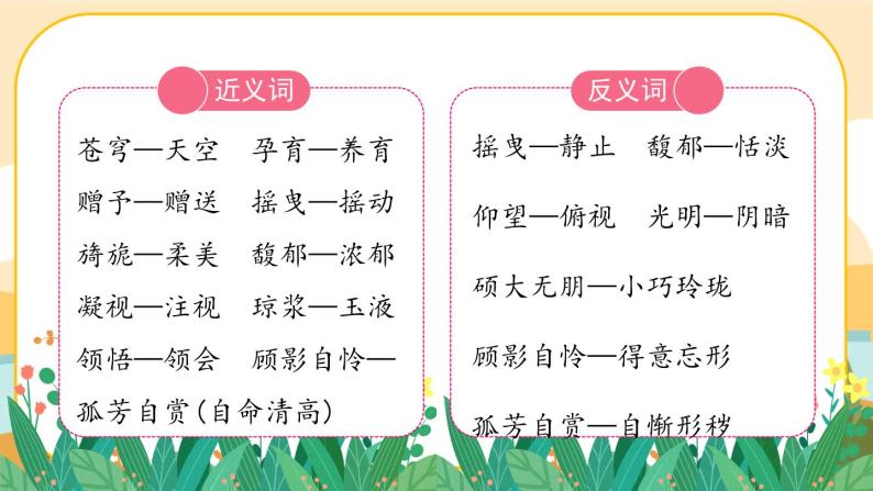 小学语文人教部编版六年级上册花之歌一等奖ppt课件-教习网|课件下载