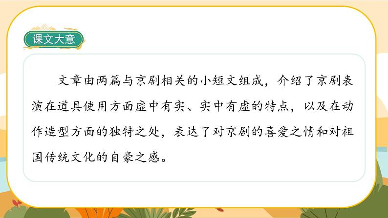 部编版语文6上24《京剧趣谈》课件PPT第4页