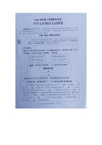 浙江省金华市金东区2022-2023学年五年级下学期期末检测语文试题