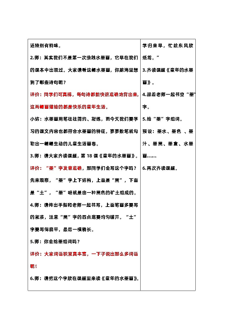 《童年的水墨画》教案第2页