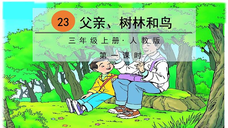 部编版语文三上 23 父亲、树林和鸟（课件PPT）01