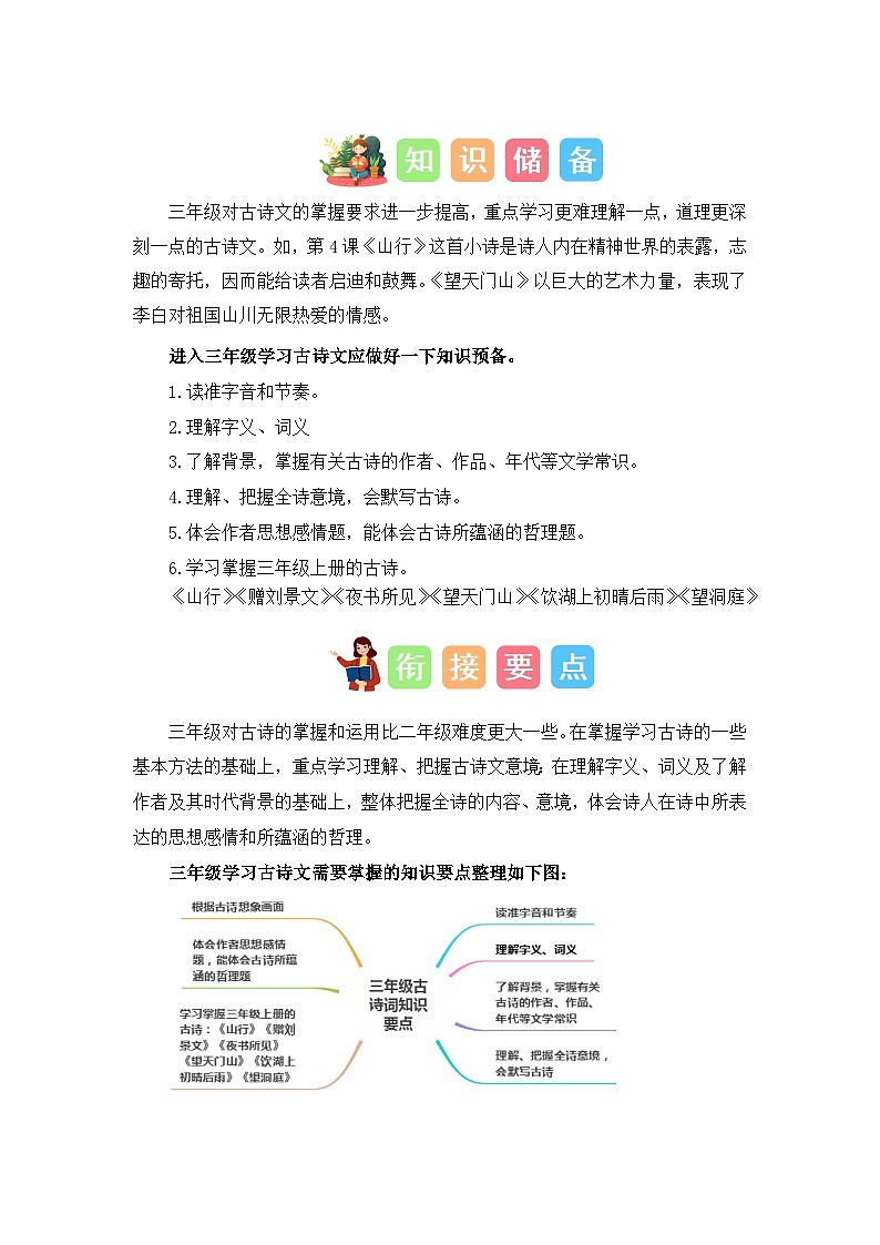 专题09 古诗鉴赏（讲义+试题）二升三语文暑假衔接课（部编版）02