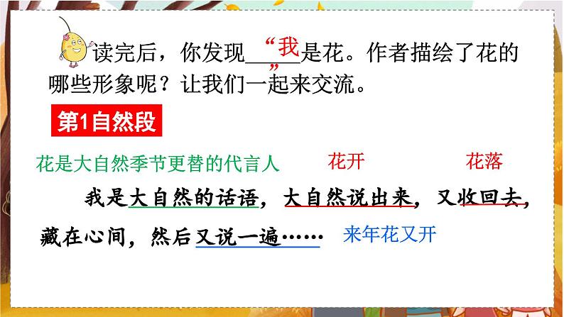 人教语文6年级上册 4 花之歌课件+教案 +习题08