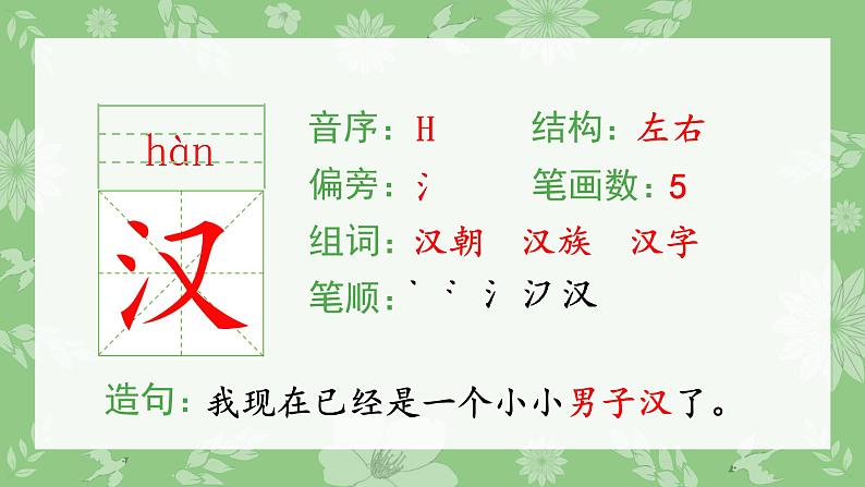 部编版三年级语文上册（生字课件）1.大青树下的小学05