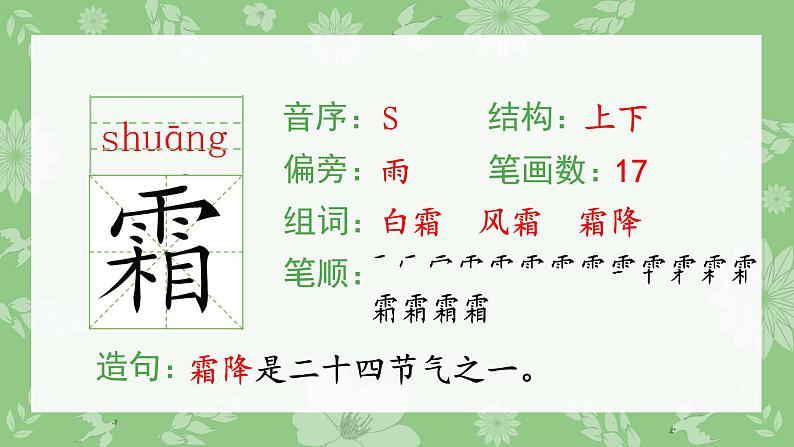 部编版三年级语文上册（生字课件）4.古诗三首05