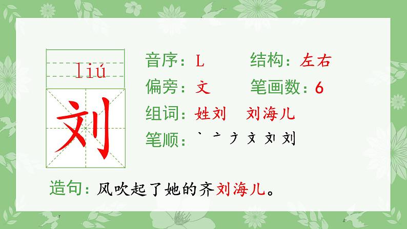 部编版三年级语文上册（生字课件）4.古诗三首07