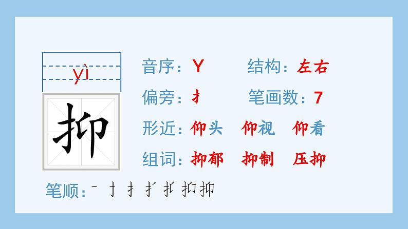 部编版五年级语文上册（生字课件）18.慈母情深03