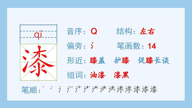 部编版五年级语文上册（生字课件）22.四季之美04