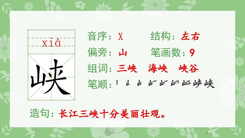 部编版二年级语文下册（生字课件）识字1 神州谣第5页