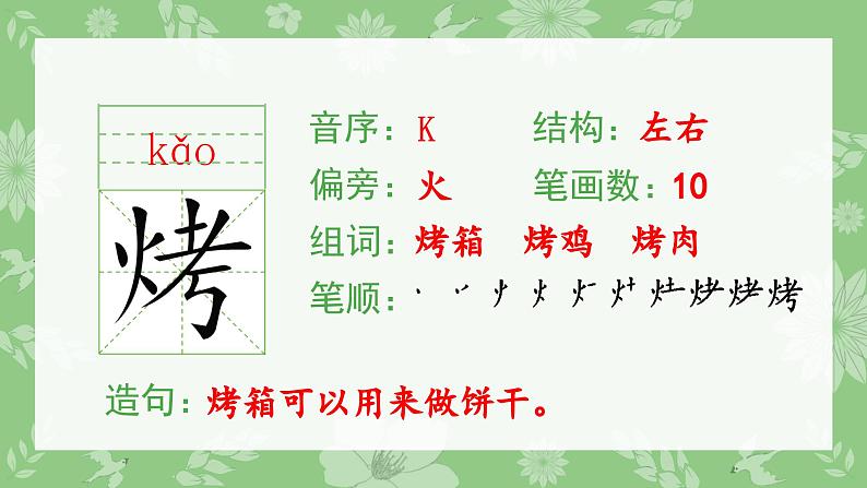 部编版二年级语文下册（生字课件）识字4 中国美食第4页