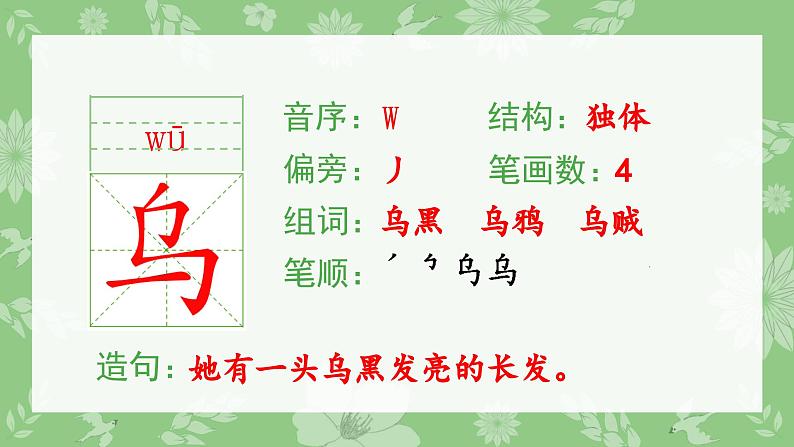 部编版二年级语文下册（生字课件）16 雷雨03