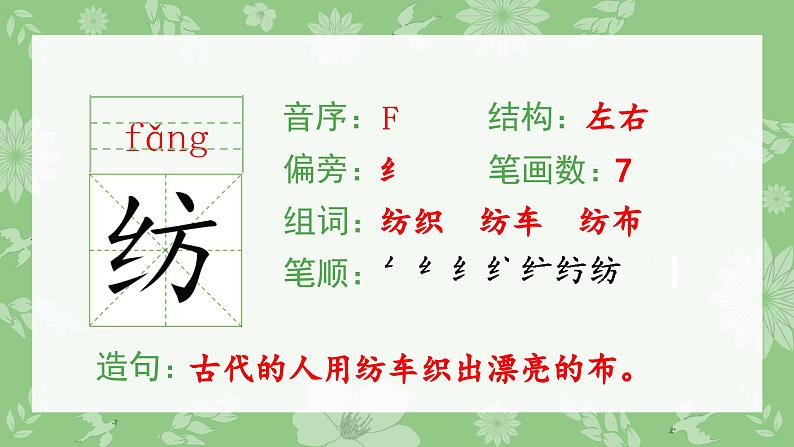 部编版二年级语文下册（生字课件）22 小毛虫第4页