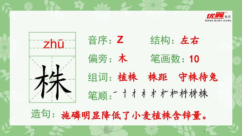 部编版三年级语文下册（生字课件）5.守株待兔第3页