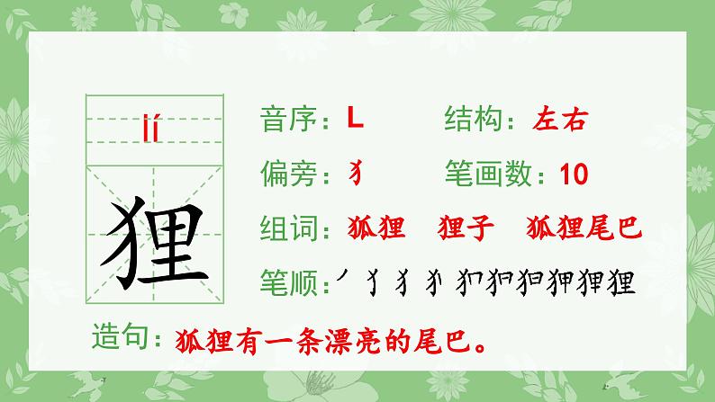 部编版三年级语文下册（生字课件）17.我变成了一棵树第4页