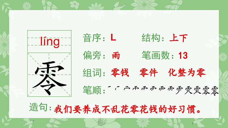 部编版三年级语文下册（生字课件）17.我变成了一棵树第6页