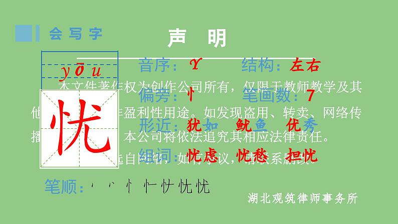 部编版四年级语文下册（生字课件）13 猫第2页