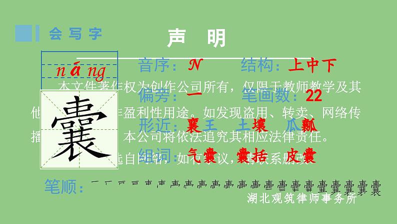 部编版四年级语文下册（生字课件）18.文言文二则第2页