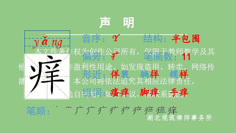 部编版五年级语文下册（生字课件）22.手指04