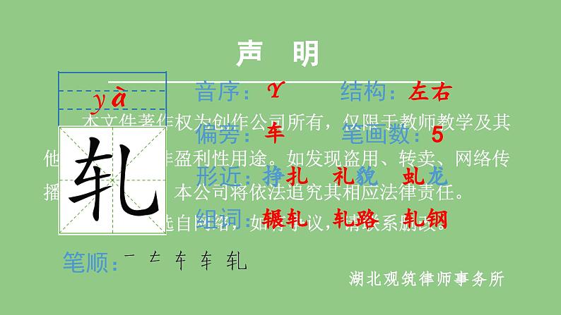 部编版五年级语文下册（生字课件）22.手指06