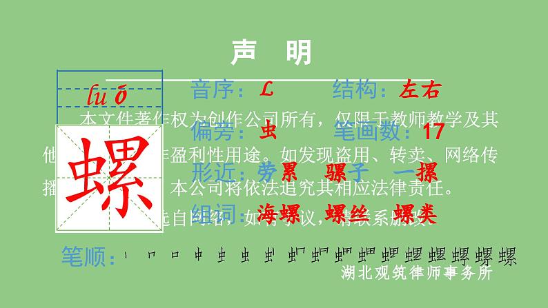 部编版五年级语文下册（生字课件）22.手指08