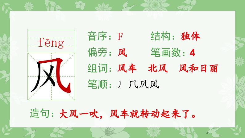 部编版一年级语文下册（生字课件）识字1 春夏秋冬第4页