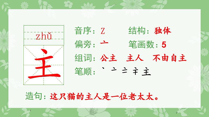 部编版一年级语文下册（生字课件）1 吃水不忘挖井人04