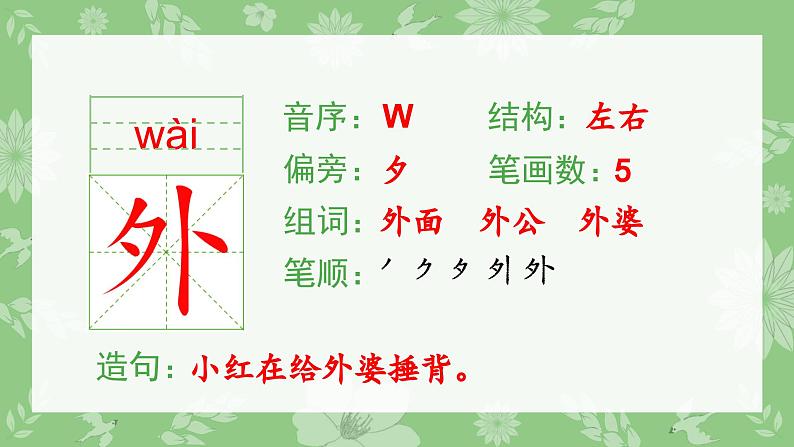 部编版一年级语文下册（生字课件）9 夜色第3页