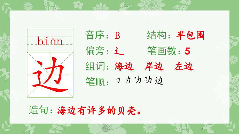 部编版一年级语文下册（生字课件）14 要下雨了第4页