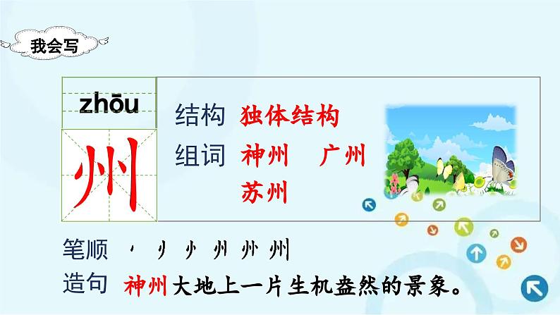 部编版语文二年级下册 识字1  神州谣 课件第7页