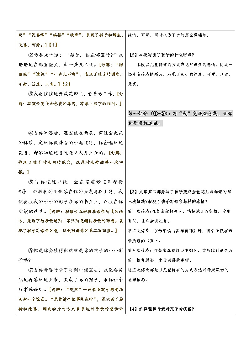 统编版语文小升初暑期提升讲练 专题24  同步讲义：《散文诗二首》新课预习（原卷版+解析版）03
