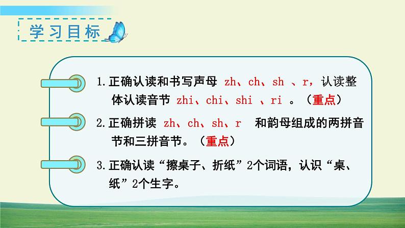 部编语文一年级上册汉语拼音  zh ch sh r教学课件第3页