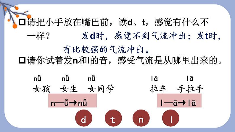 【部编版】一上语文  4 d t n l  课件04