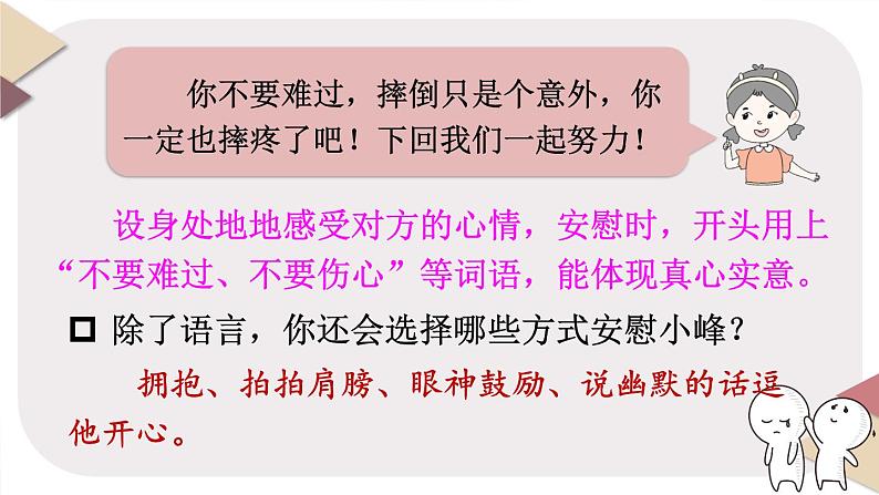 人教版四年级语文上册 口语交际：安慰 课件+教案06