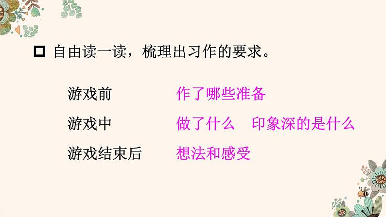 人教版四年级语文上册 习作：记一次游戏 课件+教案08