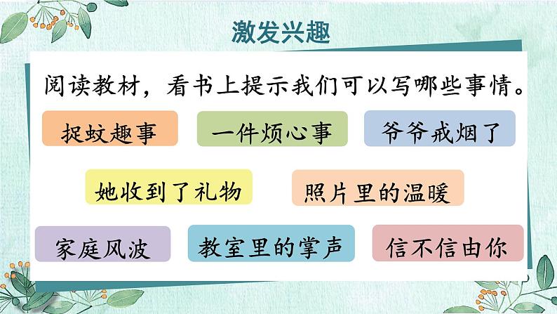人教版四年级语文上册 习作例文 课件+教案04