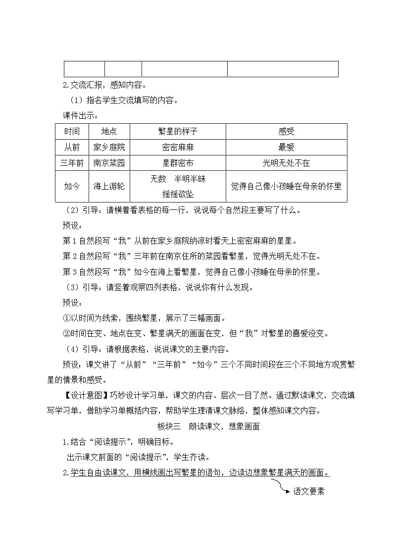 人教版四年级语文上册 第4课 《繁星》 课件+教案02