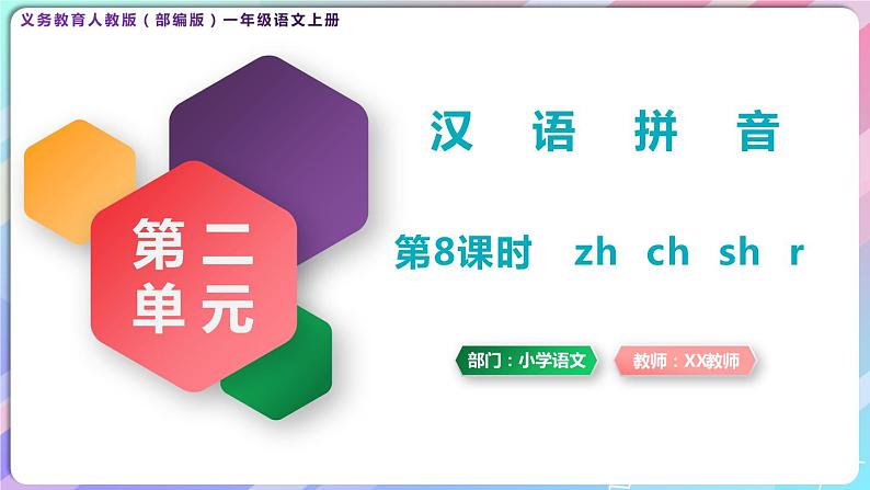 【新课标】部编版一年级语文上册第二单元第8课时汉语拼音《 zh ch sh r》精品同步PPT课件+教案+说课稿+课文朗读+图片素材01
