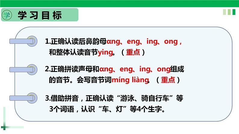 一年级语文上册第三单元汉语拼音13《 ang eng ing ong》精品同步PPT课件+教案+说课稿+课文朗读+图片素材03