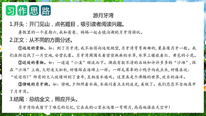 第五单元 习作：游__________（课件）-2023-2024学年四年级语文下册单元作文（部编版）第6页