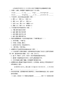 山东省临沂市河东区2022-2023学年六年级下学期期末学业质量调研语文试题（解析版）