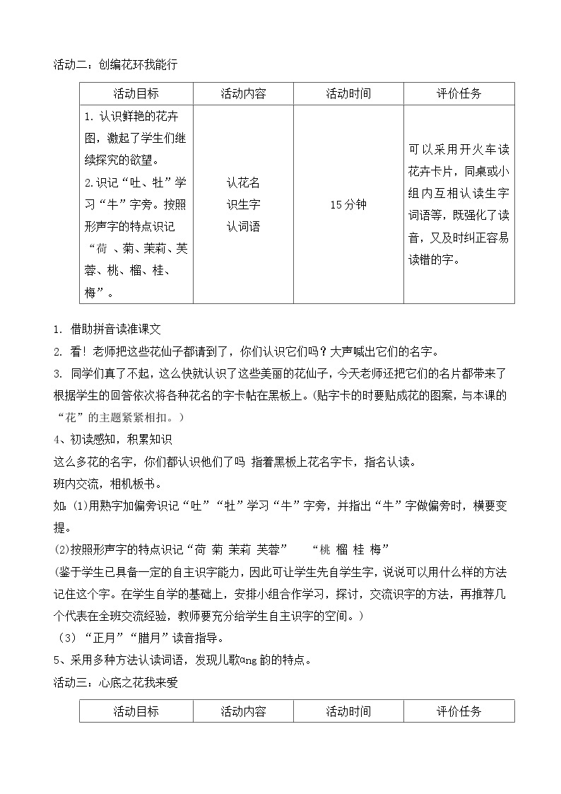 部编版语文二上第二单元 任务一 活动三：编花环，开舞会（课件PPT+教案+导读单）02