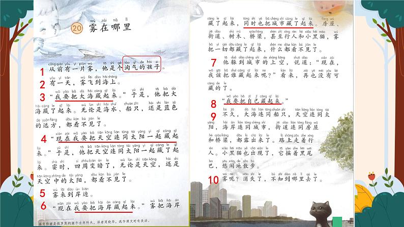 部编版语文二上第七单元 任务二 活动一：雾在哪里（课件PPT+教案+导读单）07