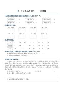 小学语文人教部编版四年级上册呼风唤雨的世纪测试题